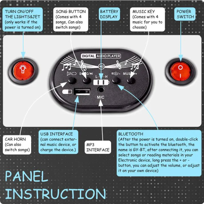 ⚡️Flash Sale⚡️12V Kids Wiggle Car with Lights & Bluetooth