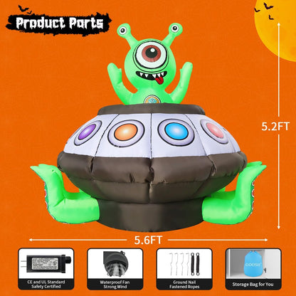 🎃12FT Giant Halloween Inflatable Grim Reaper