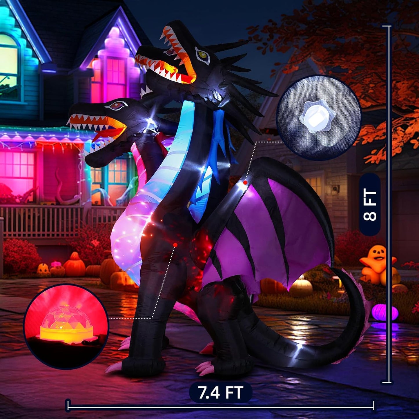 🎃12FT Giant Halloween Inflatable Grim Reaper