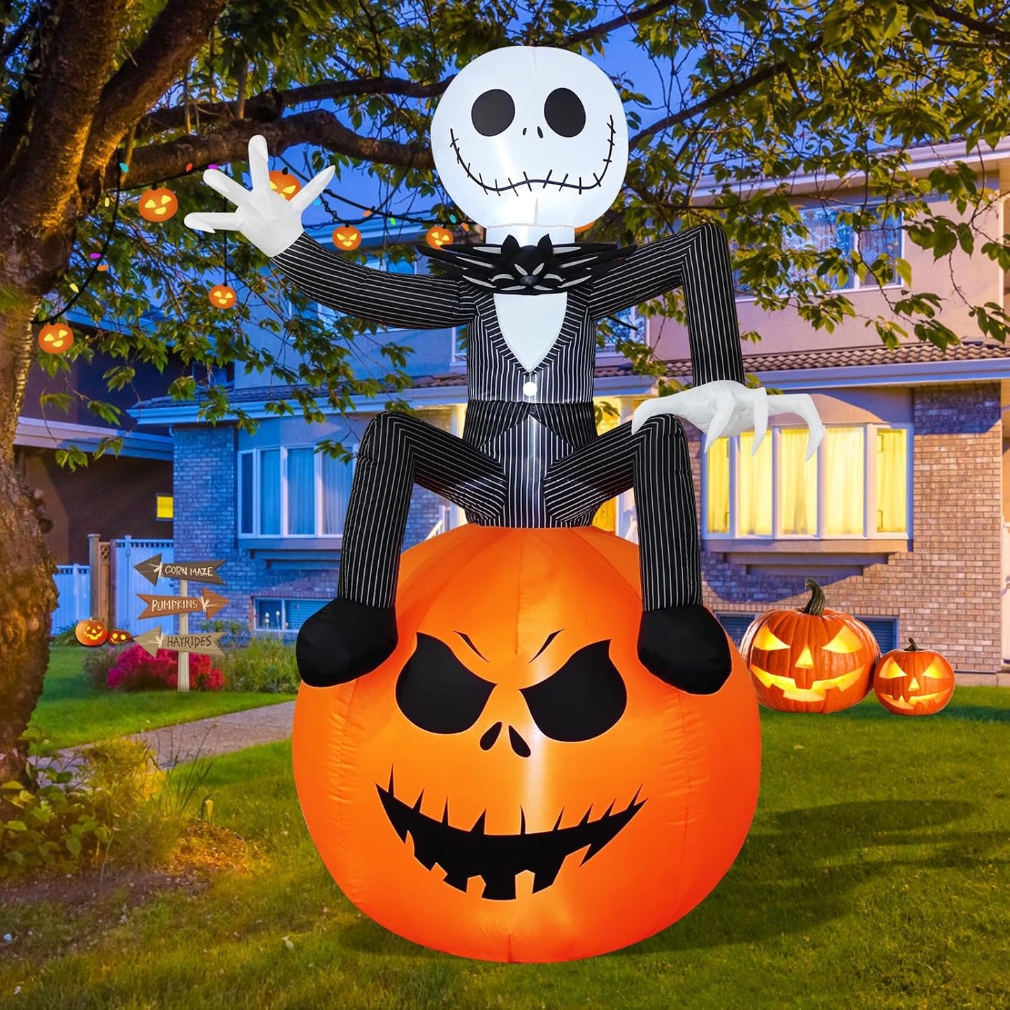 🎃12FT Giant Halloween Inflatable Grim Reaper