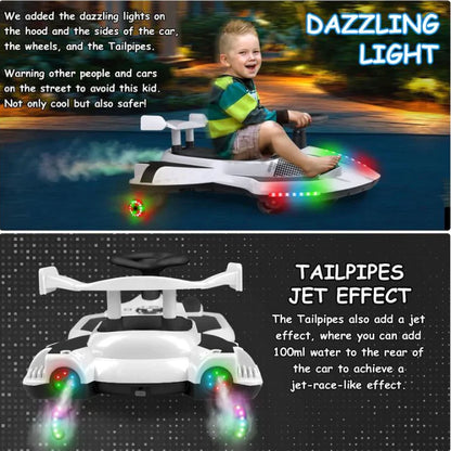 🐑 12V Kids Wiggle Car with Lights & Bluetooth