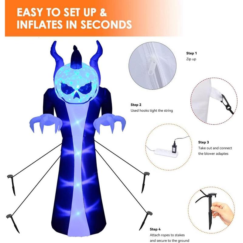 12FT Giant Halloween Inflatable Grim Reaper