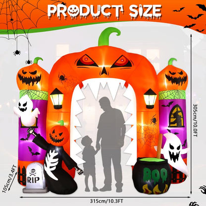 🐑 Giant Halloween Pumpkin Inflatable
