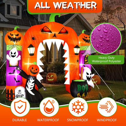 🐑 Giant Halloween Pumpkin Inflatable